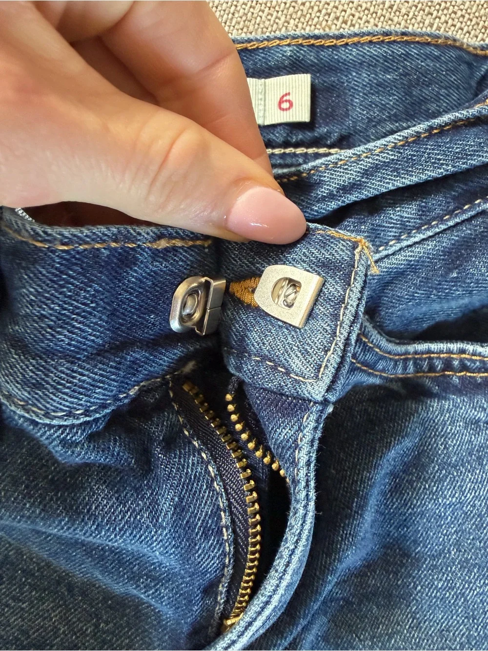 Levi’s Boys Dark Blue Distressed Denim Shorts
